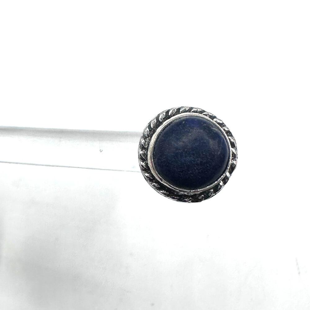 Western Stud Earrings Silver tone Blue Costume Boho Jewelry Bohemian Casual